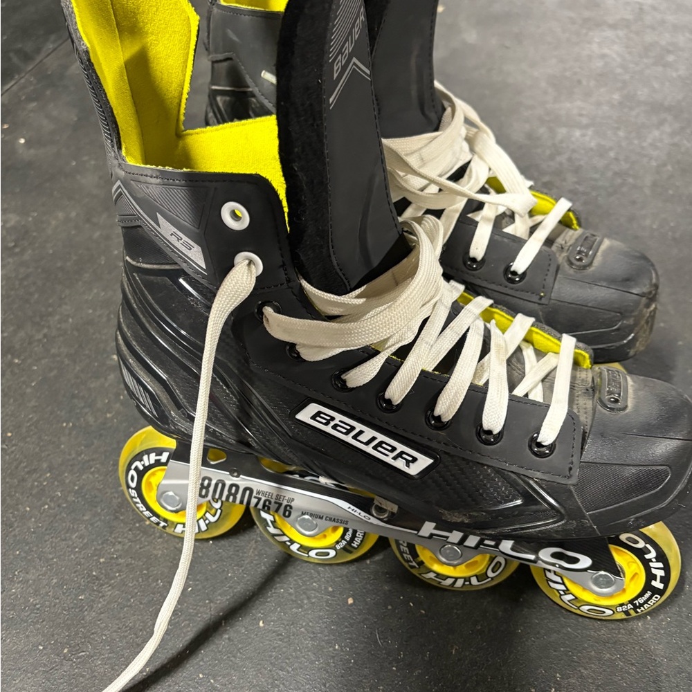 Bauer Black and Yellow Inline Skates